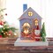 Cody Foster 8.0 Inch Petite Blue House Christmas Putz House , Christmas Decor Retro Village Mantle Light Up